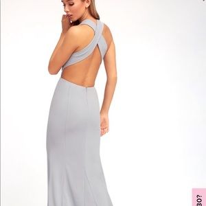 Heaven and Earth Grey Maxi Dress